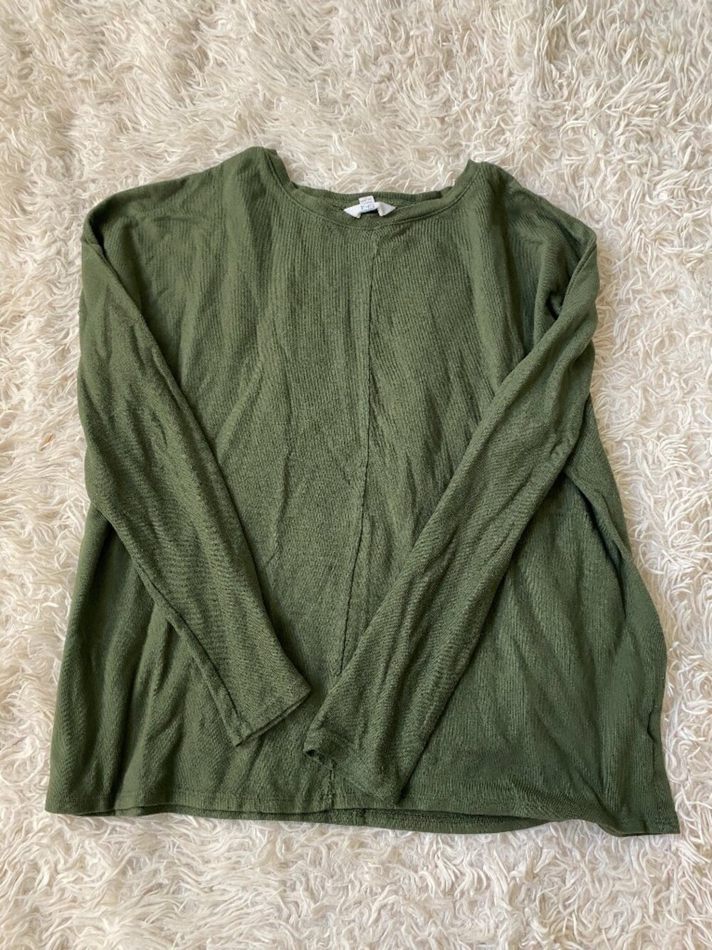 Long Sleeve Army Green Shirt